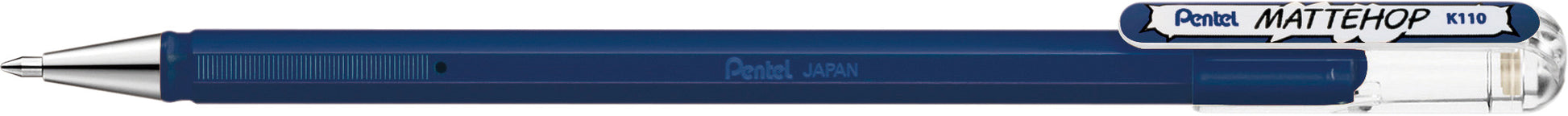 Pentel Mattehop K110-VCAX – Tintenroller, 0,5 mm, marineblau, wasserfest