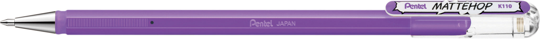 Pentel Mattehop Gelschreiber – Hellviolett, Spitze 0,5 mm, Wasserfest