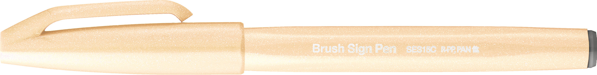 PentelArts Brush Pen – Pinselspitze, 0,3–2,0 mm, wasserbasiert, blassorange