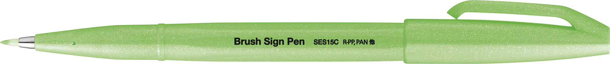 PentelArts Pinselstift Neon – Pinselspitze, 0,3–2,0 mm, wasserbasiert, neongrün