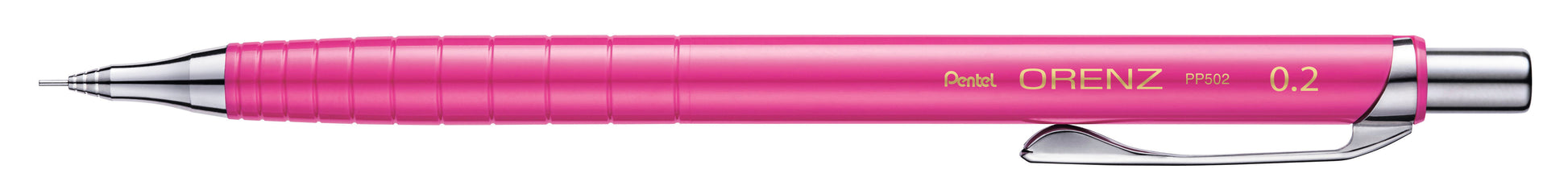 Pentel Orenz Druckbleistift – 0,2 mm – Metall – Pink – Anti-Minenbruch
