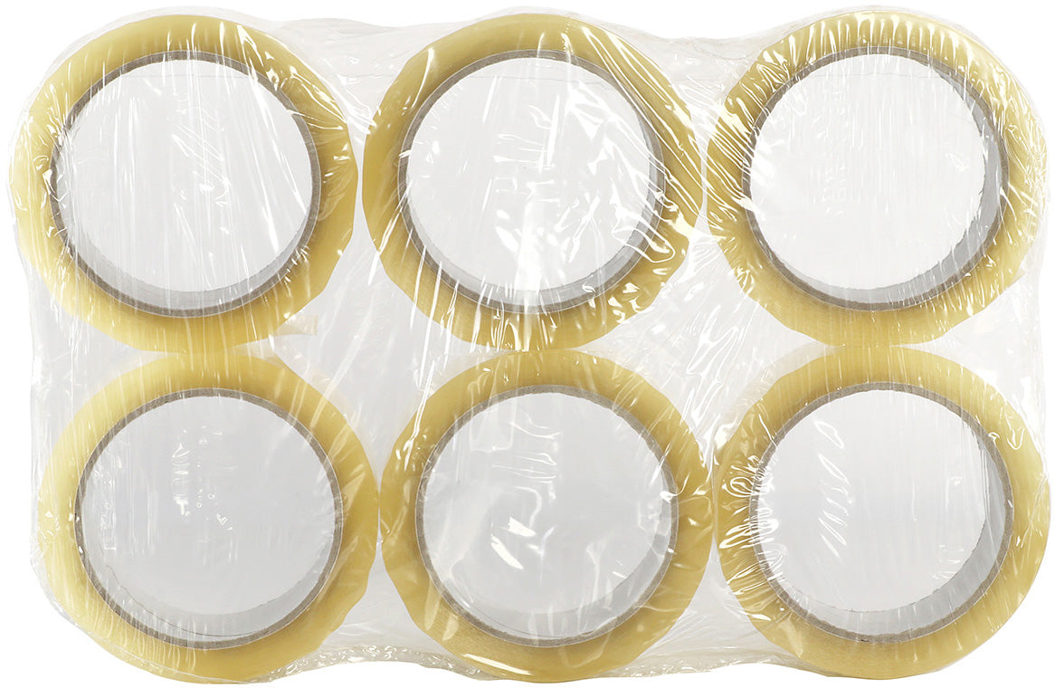 Permafix Verpackungsband, PP, 50 mm × 66 m, Transparent, Acryl, Geräuscharm