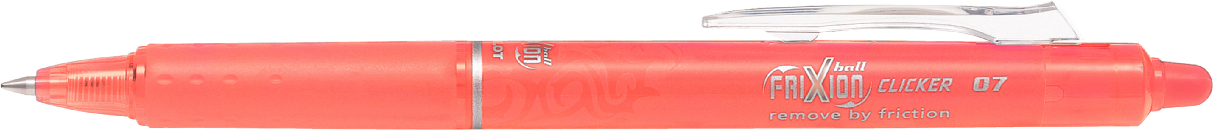 Pilot FriXion Clicker Gelschreiber, Druckmechanik – Pink, Spitze 0,7 mm, radierbar, nachfüllbar