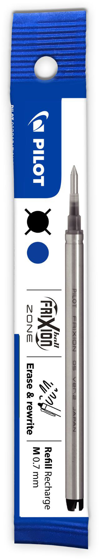 Pilot FriXion Zone Rollerpatrone – Schwarz, 0,7 mm, radierbar