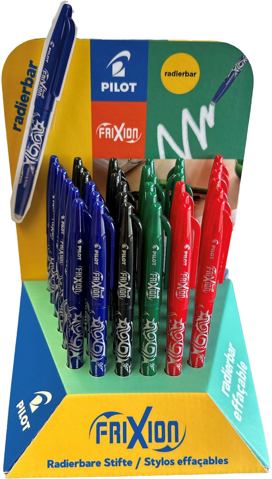 Pilot FriXion Ball – Tintenroller, sortiert, radierbar, mit Kappe – 36 Stk.