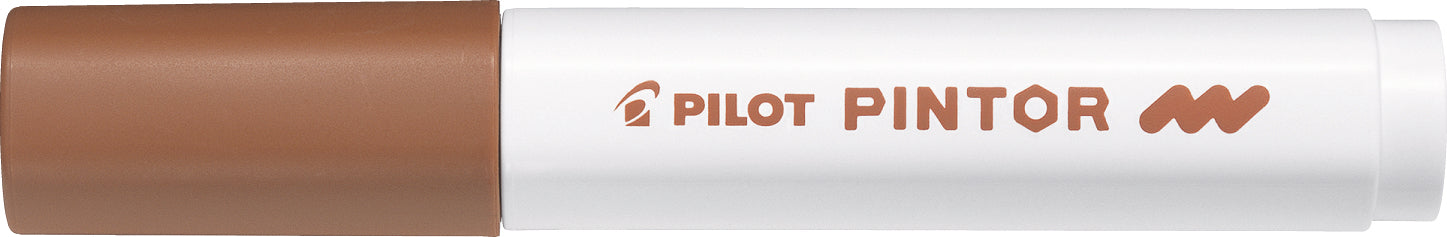 Pilot Pintor Pigment Marker – Rundspitze, 1,4 mm, wasserbasiert, Braun