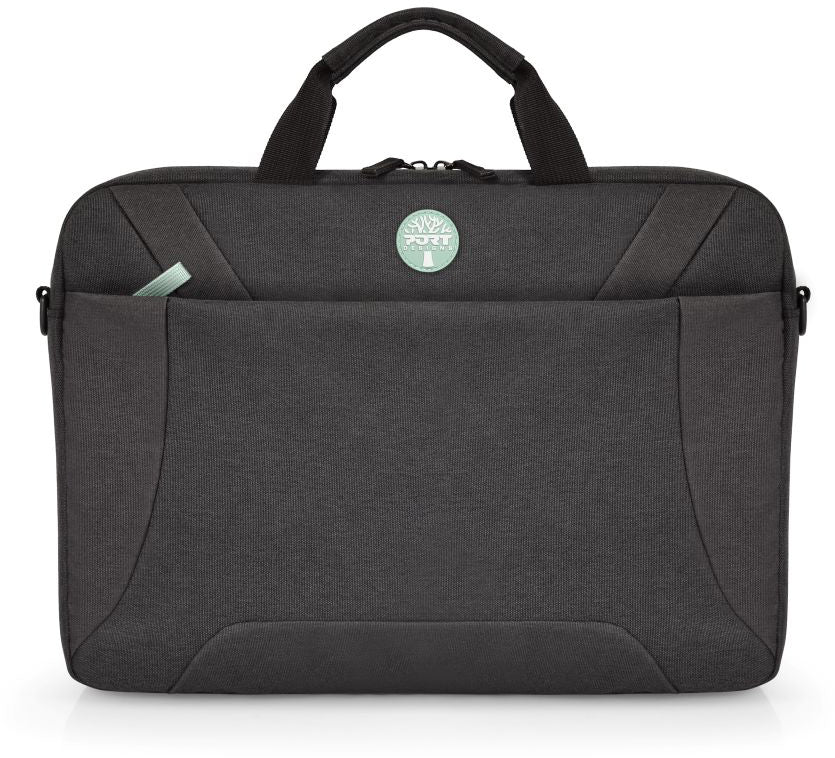 Port Designs Houston II ECO Notebook-Tasche bis 16" – Toploading, r-PET-Futter – Schwarz
