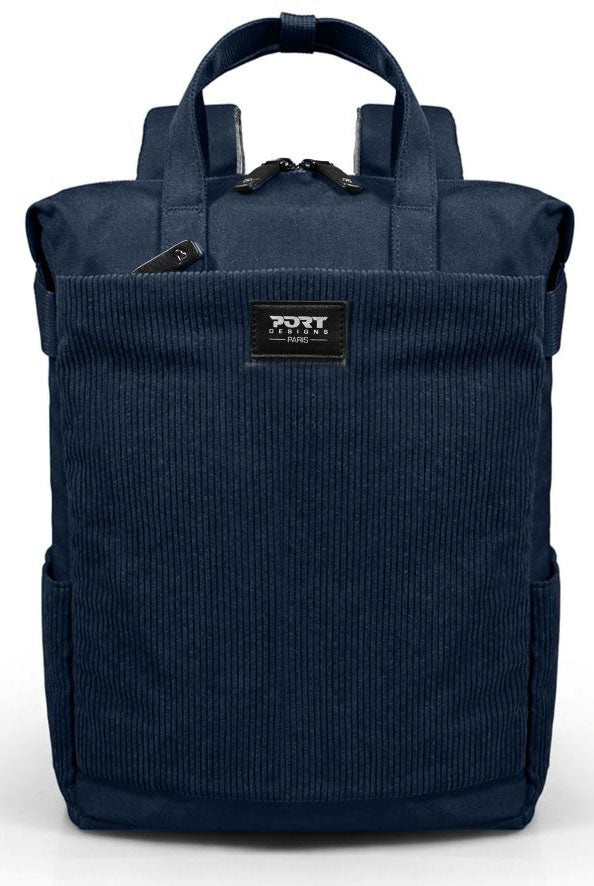 Port Designs Notebook-Rucksack Toteback Milano II ECO – für 14–16", 16 l, mit Trolleygurt, Toploading – Blau