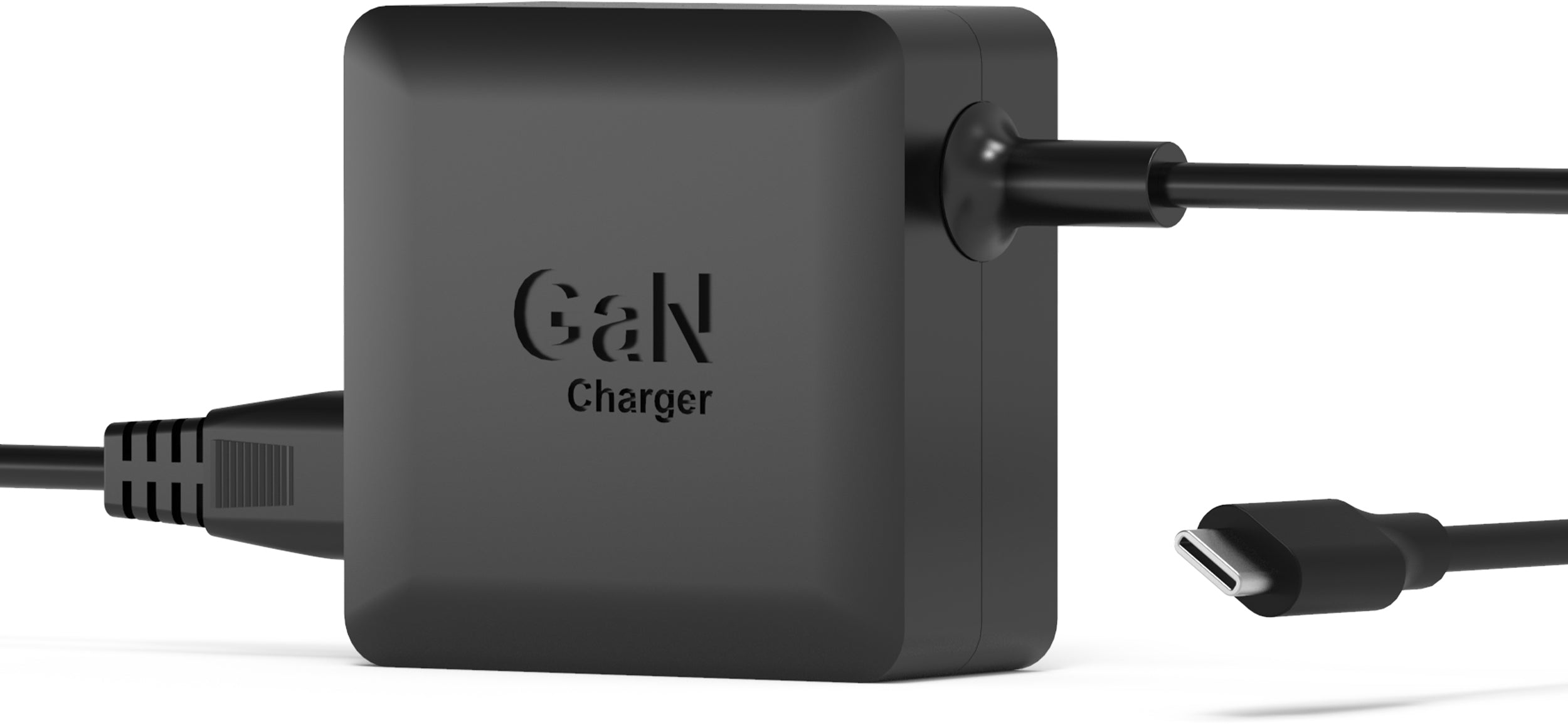 Port Designs 904065CEU USB-Ladegerät 65 W – USB-C×1 – PD, GaN – 2,0 m Kabel – Schwarz