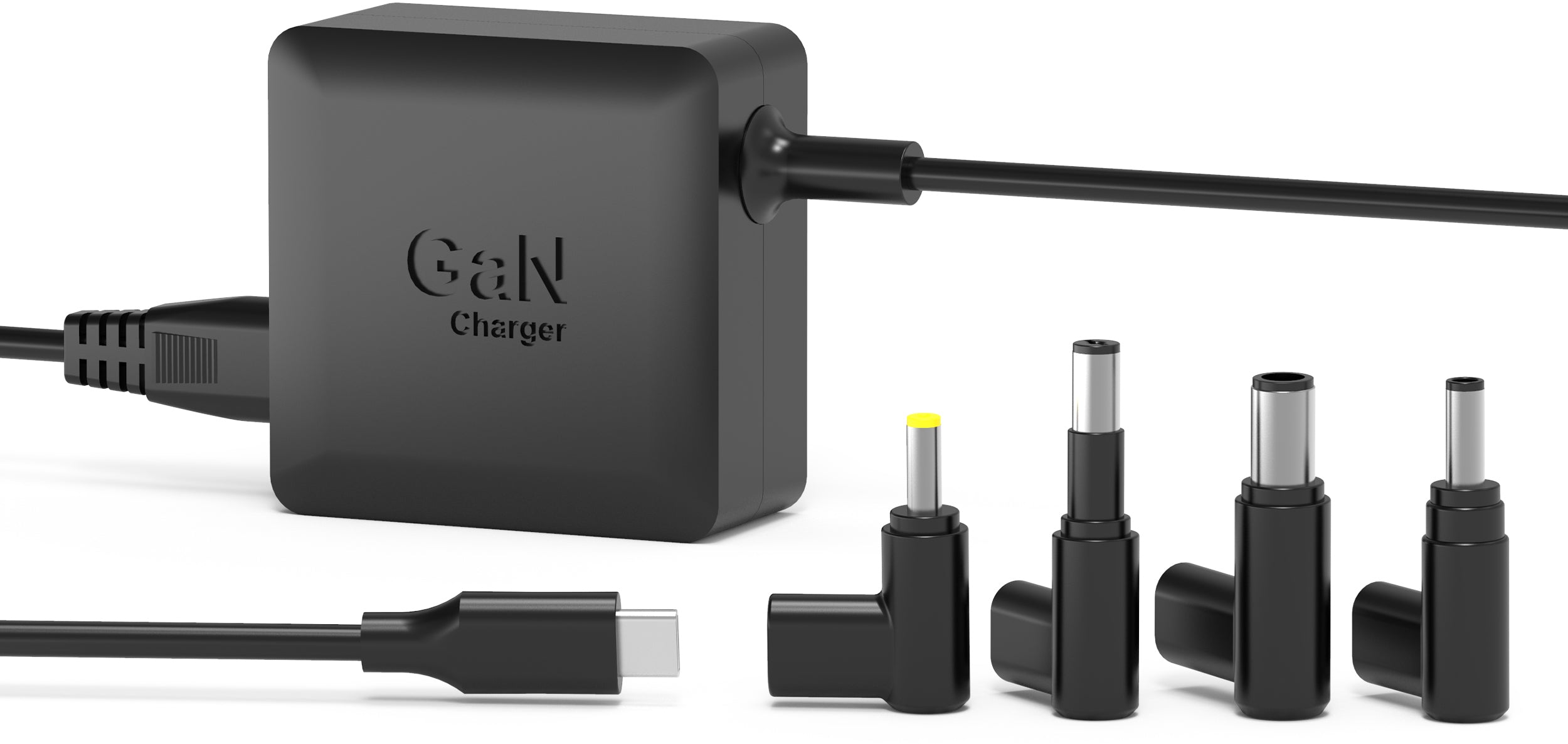 Port Designs 904065HPE Netzteil 65 W – GaN, PD, 4 HP-Adapter, USB-C – für HP-Laptops – Schwarz
