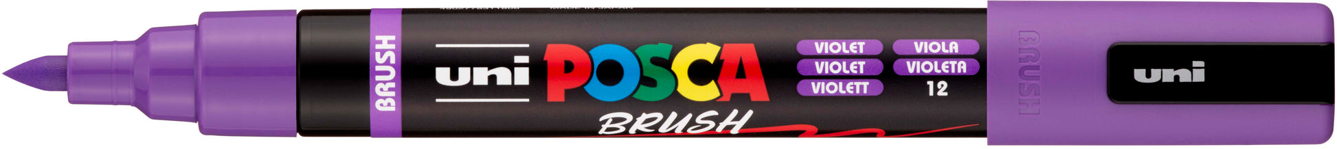 Uni-Ball POSCA PC-5BR Acrylmarker – Pinselspitze 1–4 mm – Violett