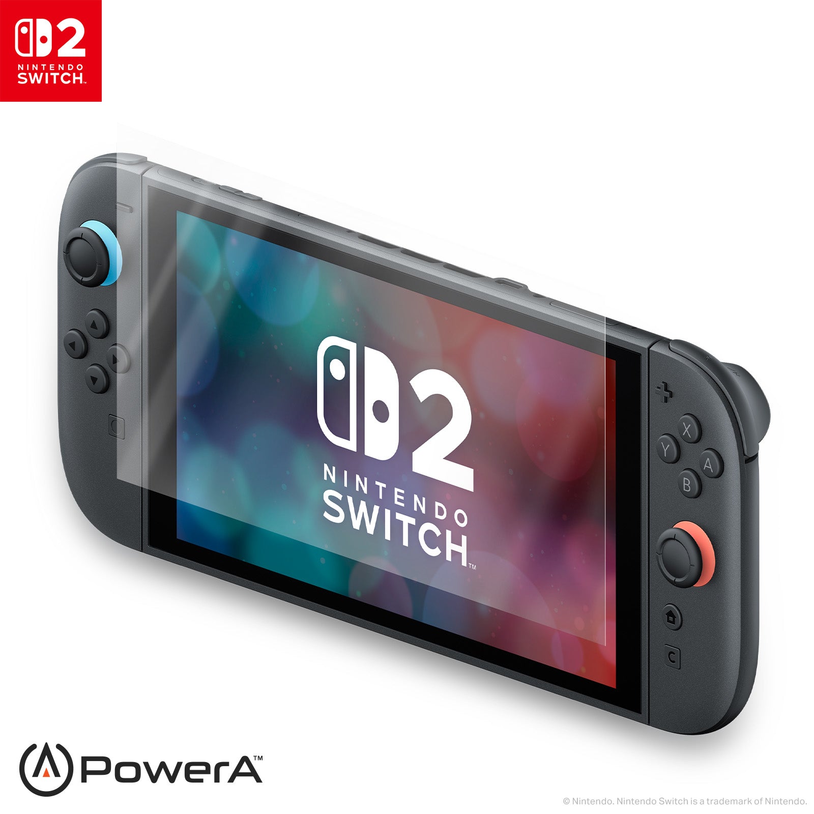 PowerA Displayschutzfolie für Nintendo Switch 2 – 2er-Pack, Transparent