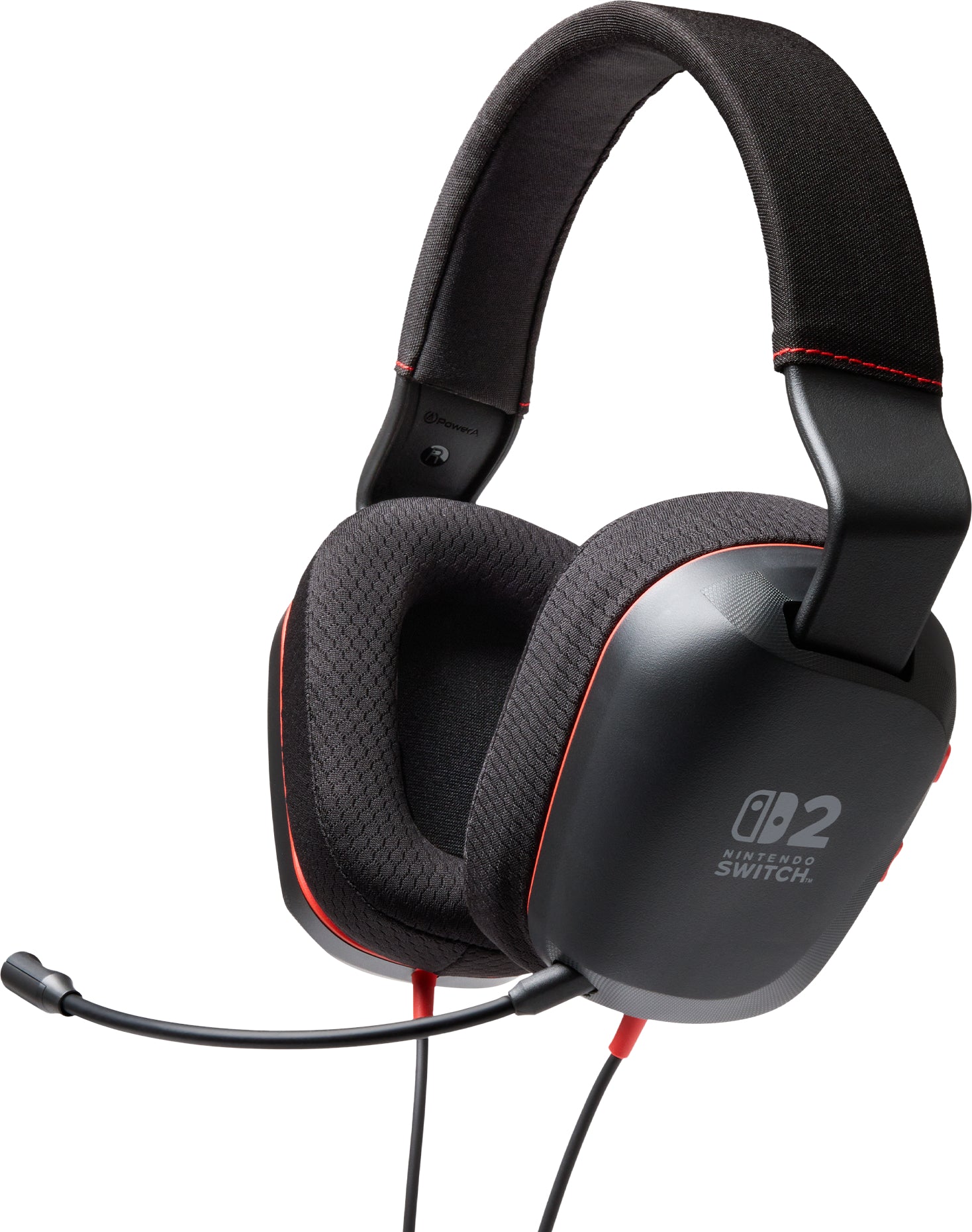 PowerA NSHS0581 Gaming-Headset – Kabelgebunden, 3,5 mm Klinke, für Nintendo Switch Konsolen (inkl. Switch 2), Schwarz