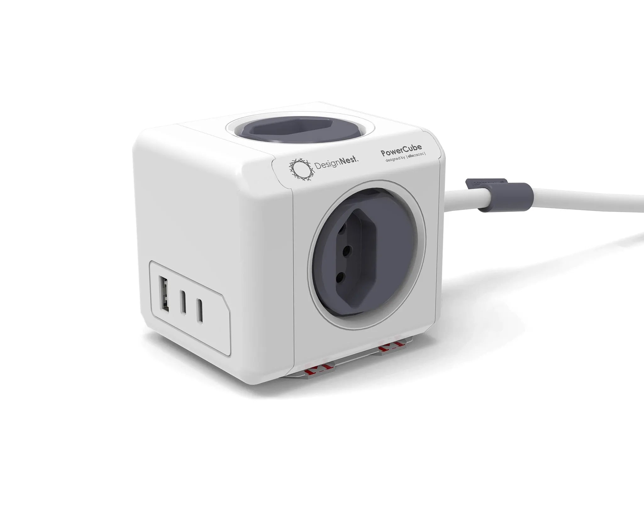 Power Cube PowerCube 66.11558 Steckdosenleiste CH 4×T13 – USB‑C×2, USB‑A×1 – 35 W – 1,5 m Kabel – Weiss