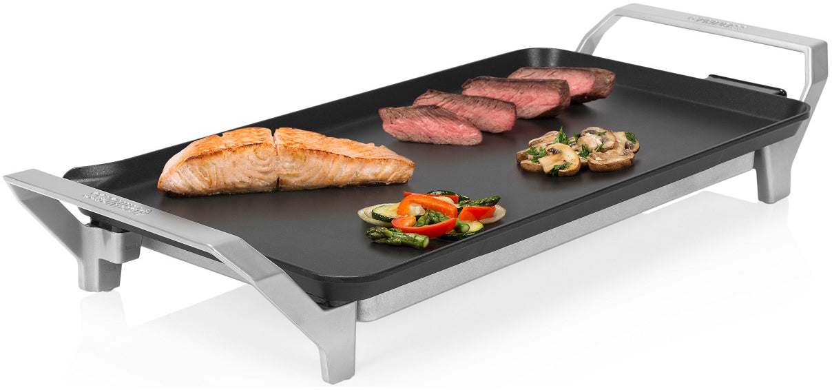 Princess Tischgrill Table Chef Premium 110310001 – 23×43 cm, 2000 W – Aluminiumdruckguss