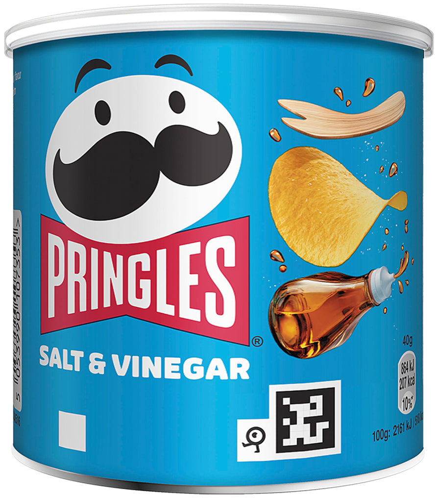Pringles Chips – Salz & Essig – 12 × 40 g