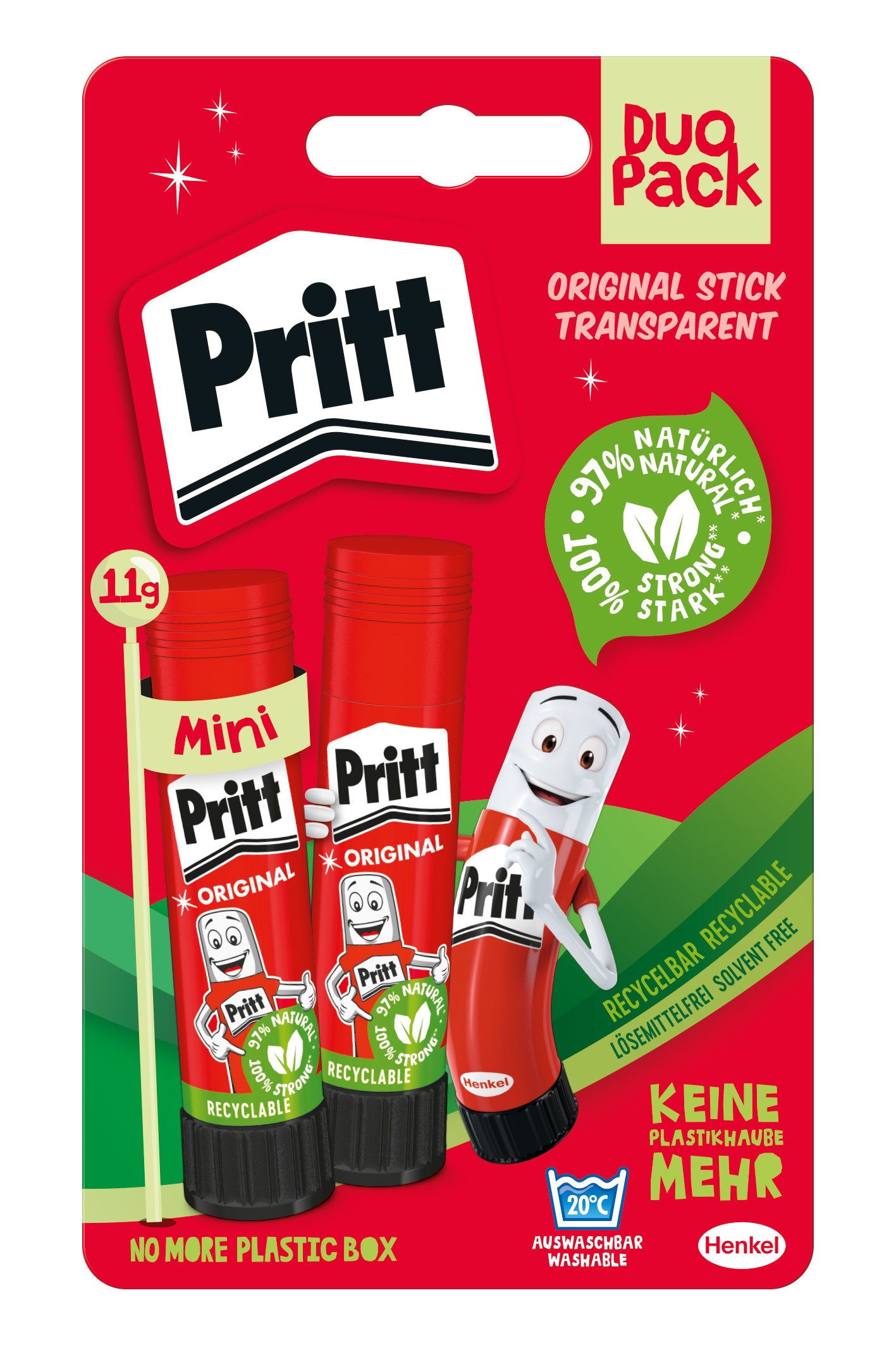 Pritt Klebestift, stark, für Papier, Karton, Fotos