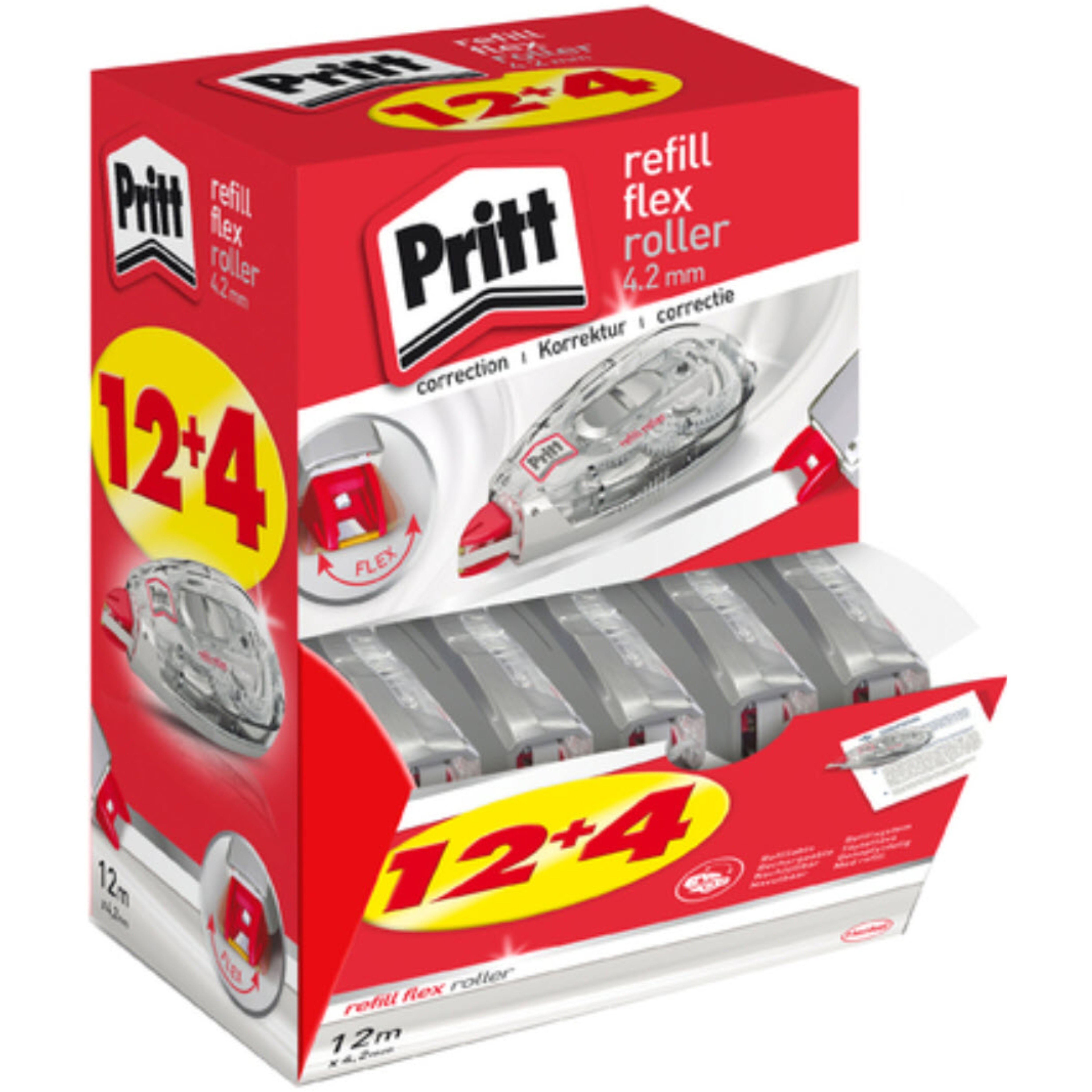 Pritt Flex Roller Korrekturroller 4,2 mm × 12 m – Nachfüllbar