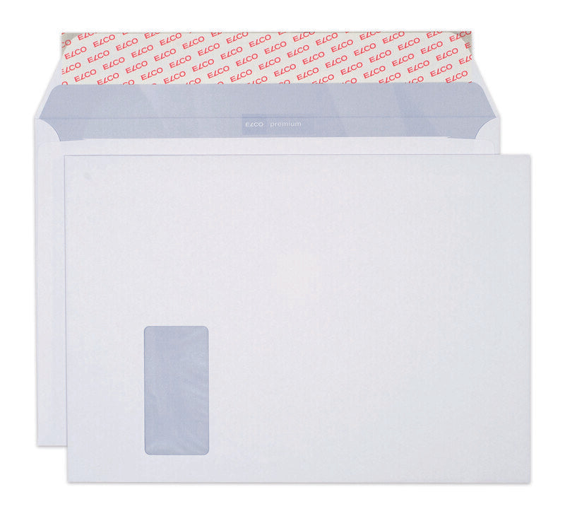 Elco Couvert C4, Fenster links, hochweiss, 120 g/m², mit Innendruck – 250 Stk.