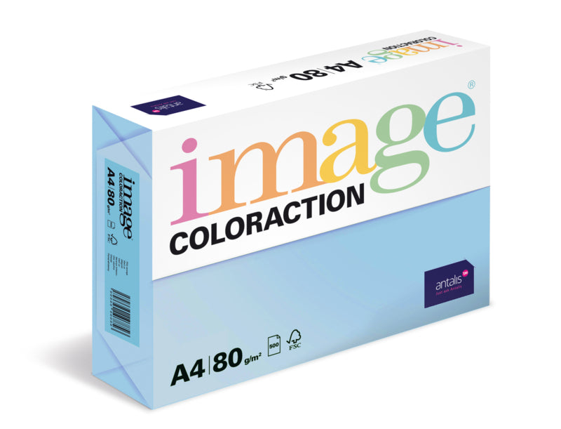 Image Coloraction Farbiges Kopierpapier Eisblau – A4, 80 g/m², 2'500 Blatt
