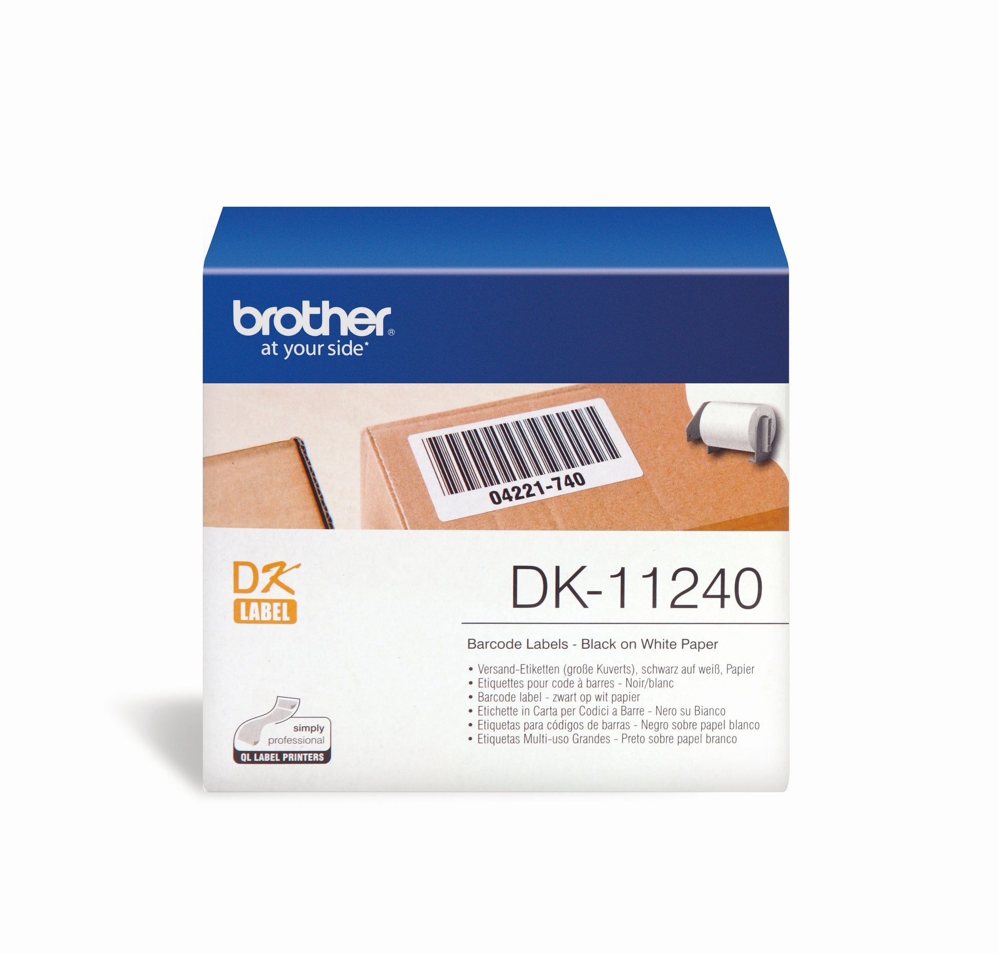 Ptouch Brother DK-11240 – Etiketten (Rolle) 102 × 51 mm – für Brother QL-1050