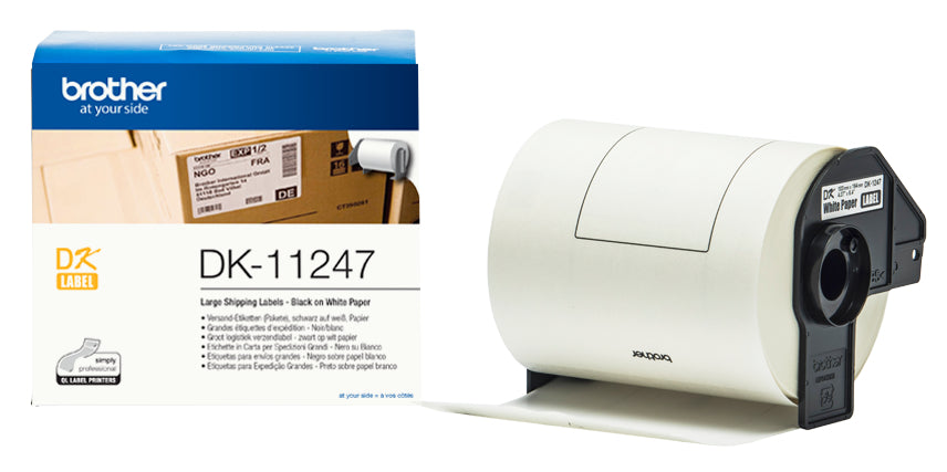 Ptouch Brother DK-11247 – Etiketten (Rolle) 103 × 164 mm – Thermodirekt – für Brother QL-Serie (z. B. QL-1050)