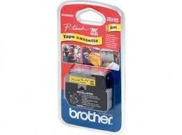 Ptouch Brother M-K621BZ Schriftband – Schwarz auf Gelb – 9 mm × 8 m, nicht laminiert – für Brother P-touch