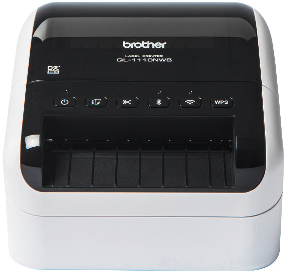 Ptouch Brother QL-1110NWB – Etikettendrucker (Thermodirekt), 101,6 mm, USB/LAN/WLAN/Bluetooth, Autoabschneider