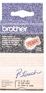 Ptouch Brother TC-B01 fluoreszierendes Schriftband – schwarz auf orange – 12 mm, laminiert – für Brother P-touch