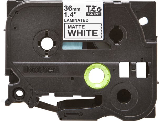 Ptouch Brother TZe-M261 Schriftband – Schwarz auf Weiss – 36 mm, laminiert – für Brother P-touch