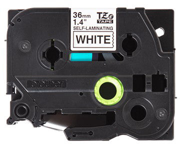 Ptouch Brother TZe-SL261 Schriftband – Schwarz auf Weiss – 36 mm, Selbstlaminierend – für Brother PT-D800W/D900W