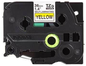 Ptouch Brother TZe-SL661 Schriftband – Schwarz auf Gelb – 36 mm, selbstlaminierend – für Brother P-touch