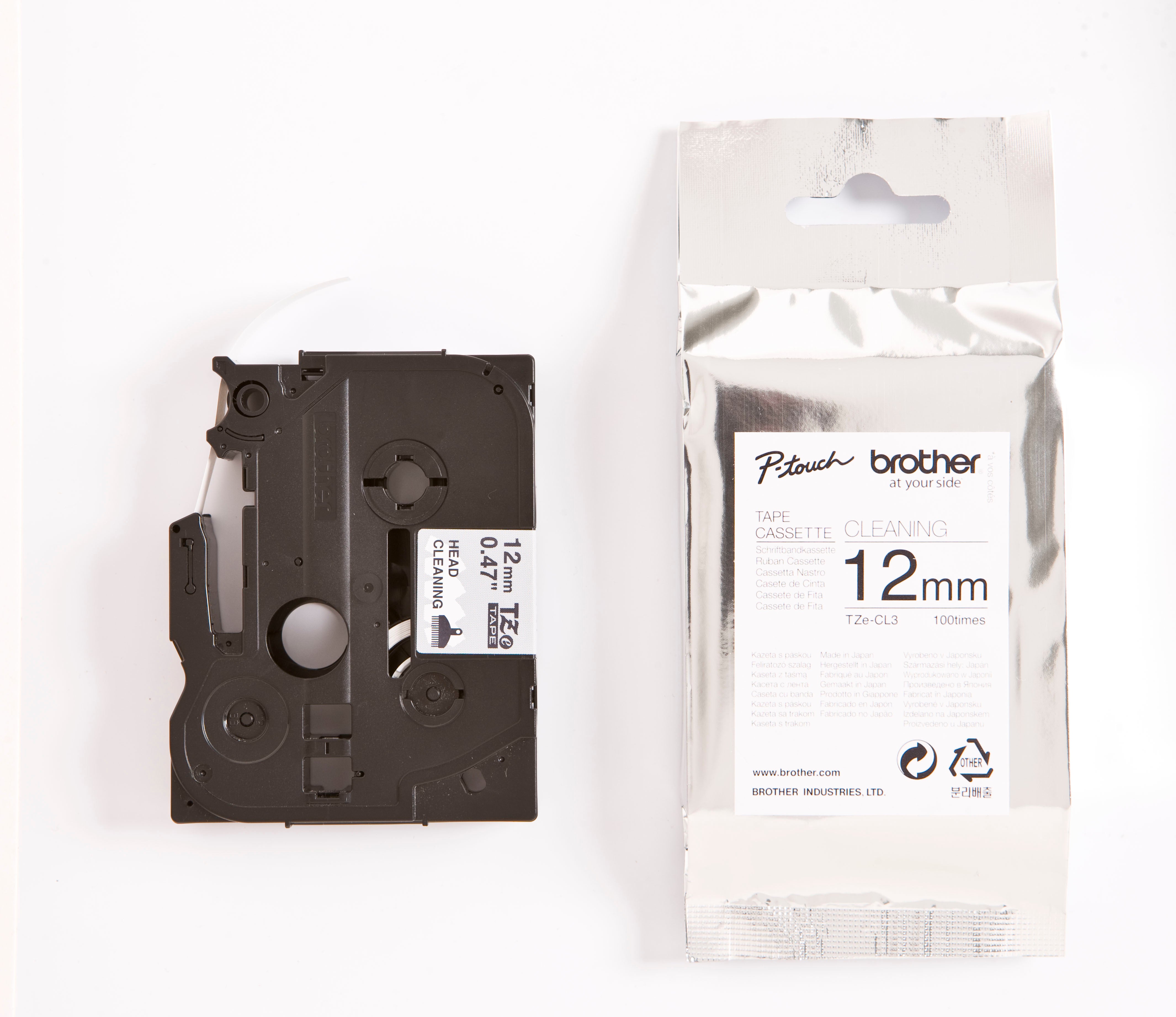 Ptouch TZe-CL3 Wartungspatrone 2,5 m×12 mm – für Etikettiergeräte