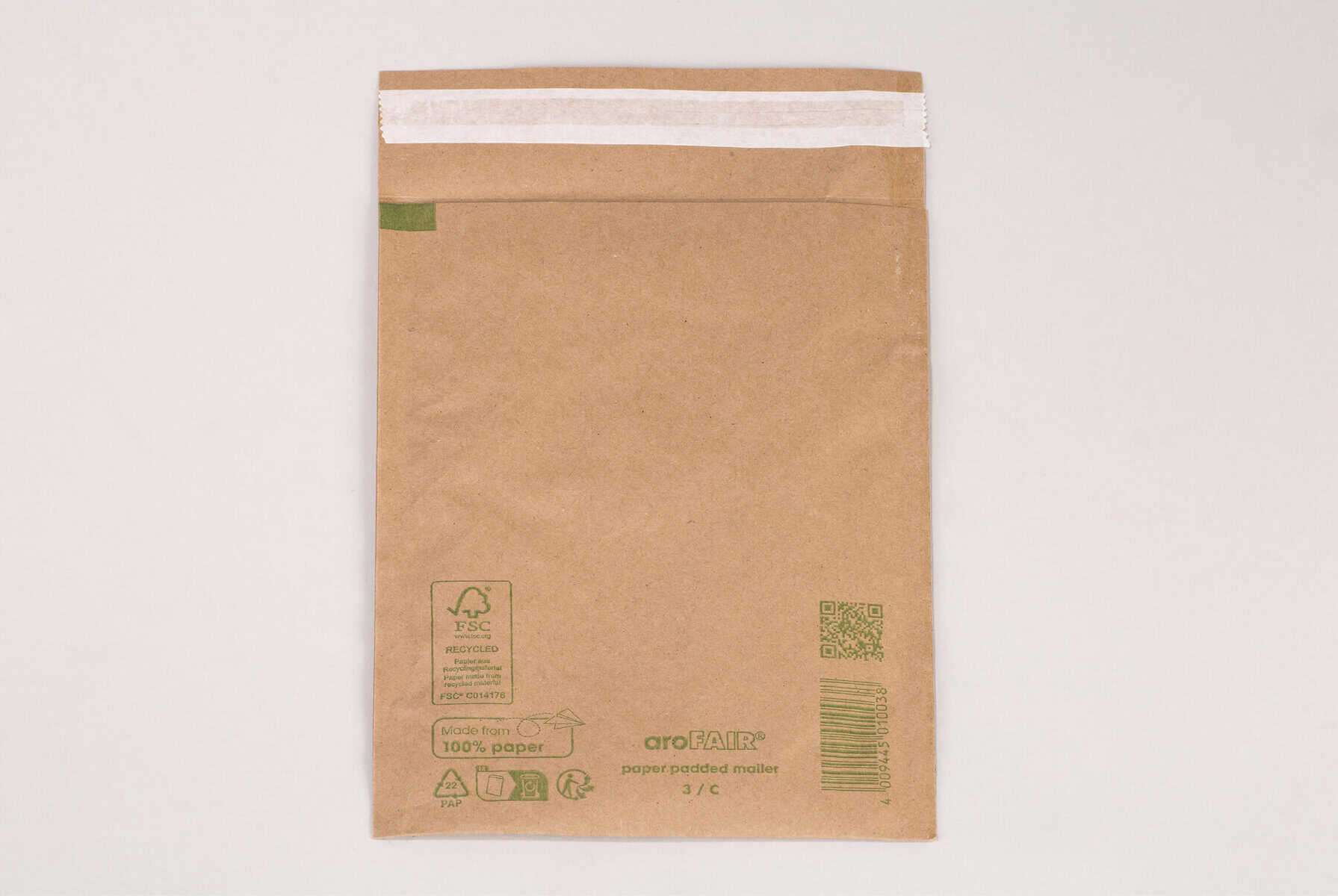 Brieger aroFAIR Luftpolstertasche – 220 × 345 mm, Papier