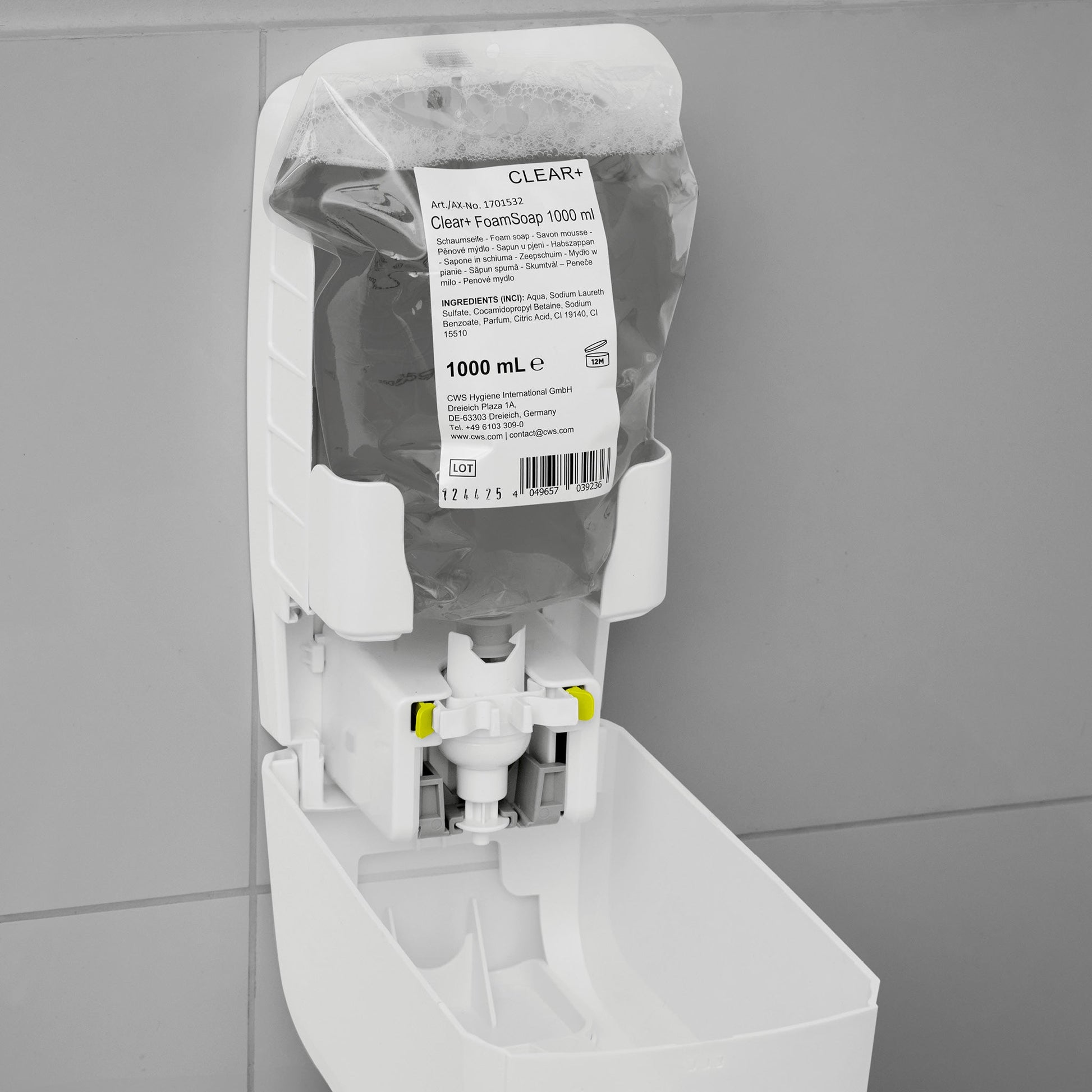 Clear+ Schaumseife – Zitrusduft – Nachfüllbeutel – für Schaumseifenspender – 6 × 500 ml