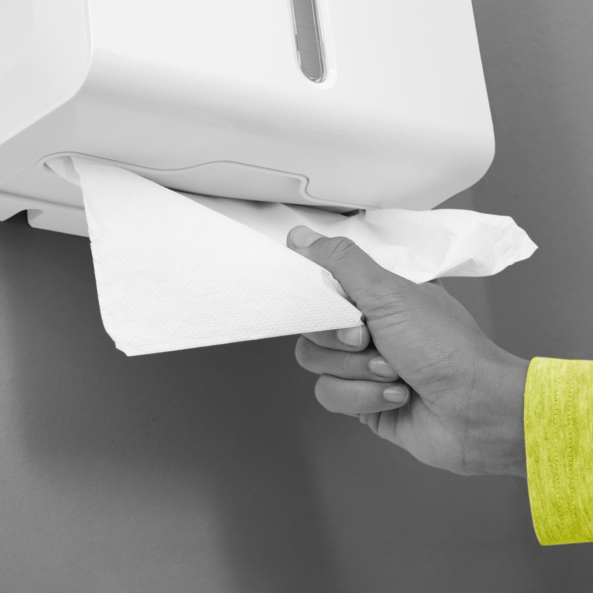 Clear+ Falthandtücher V-Falz – 2-lagig, weiss, Zellstoff – 208 × 250 mm – EU Ecolabel