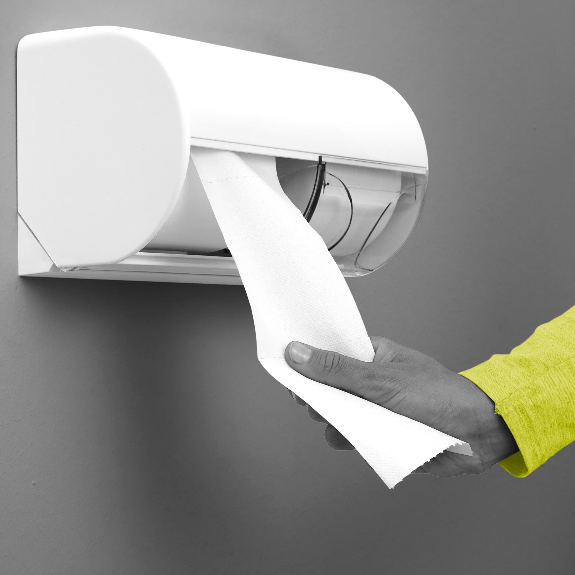 Clear+ Toilettenpapier Kompakt-Rollen – 2-lagig, Zellstoff, Rollenlänge 100 m – 24 Rollen
