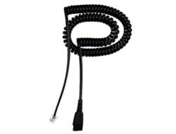 Jabra Headset-/Audio-Kabel, Quick Disconnect (QD) auf RJ10, 2 m, Spiralkabel