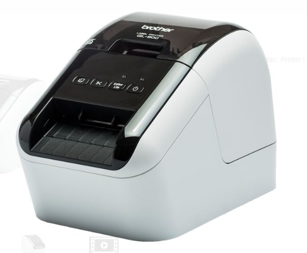 Brother Etikettendrucker (Thermodirekt), 62 mm, 300×600 dpi, 148 mm/s, USB, 2-farbig (Schwarz/Rot), DK