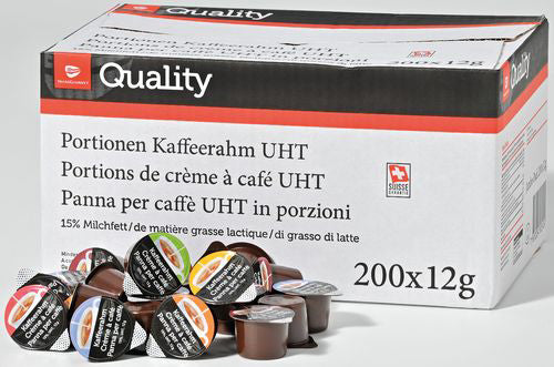 Quality Kaffeerahm UHT Portionen, 15% Fett – 200 Stück