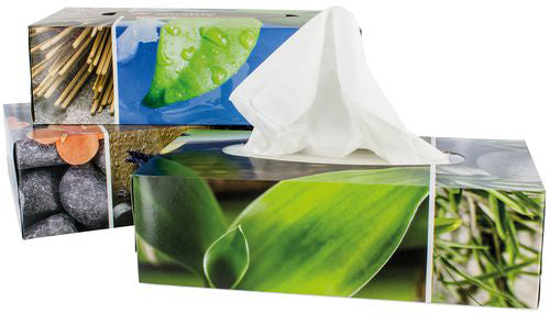 Quality Kosmetiktücher Box – 3-lagig, 215 × 230 mm – 3 Boxen à 90 Tücher