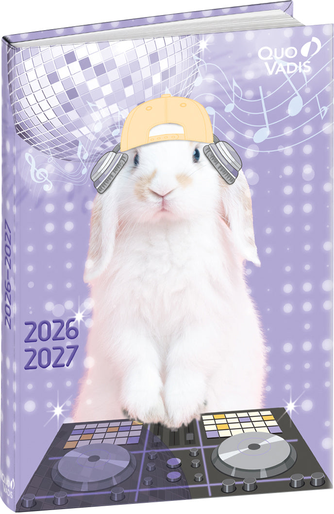 Quo-vadis Quo Vadis Eurotextagenda Kaninchen – Tagesagenda 2026/27, 1 Tag/1 Seite, 12,5 × 17,6 cm