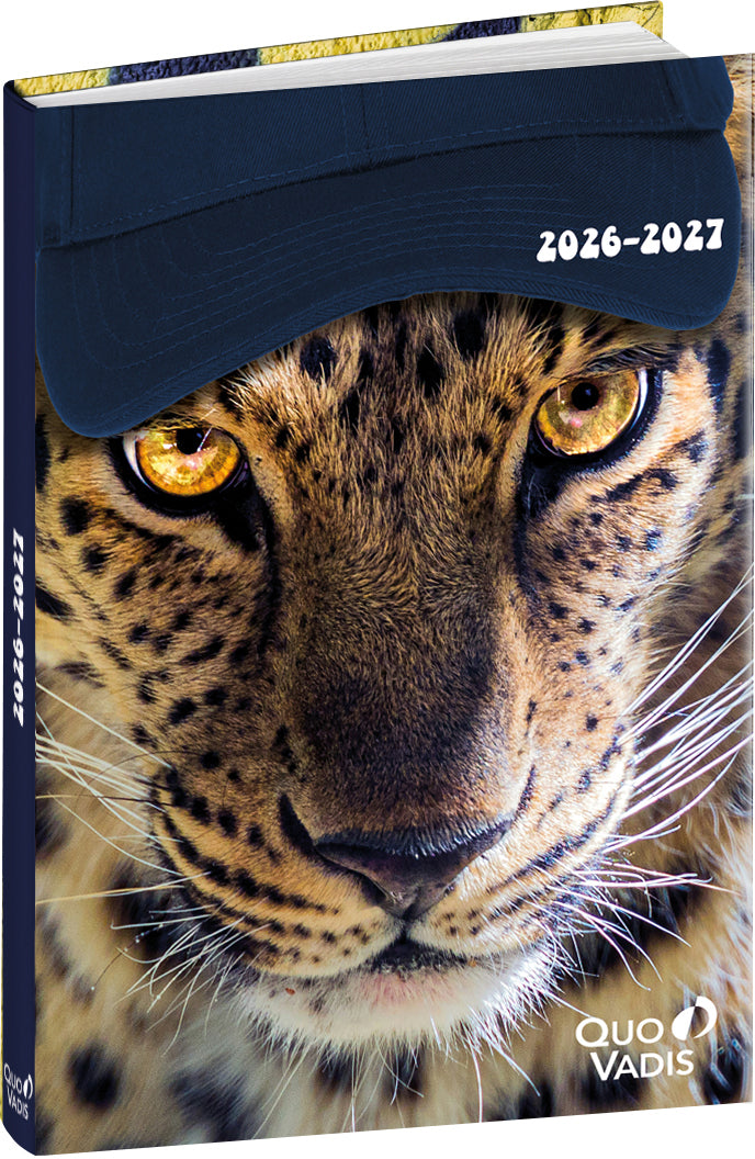 Quo-vadis Quo Vadis Eurotextagenda – Tagesagenda 2026/27, 1 Tag/1 Seite, 12,6 × 17,6 cm, Leopard