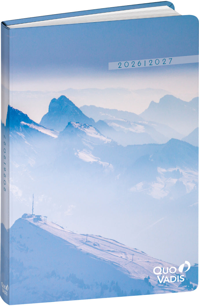 Quo-vadis Quo Vadis Eurotextagenda Respire – Schulagenda 2026/27, 1 Tag/1 Seite, 12,5 × 17,8 cm, Fadenbindung