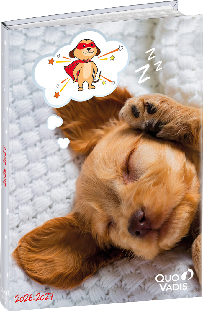 Quo-vadis Eurotextagenda Hund – Tagesagenda 2026/27, 1 Tag/1 Seite, 12,5 × 17,6 cm