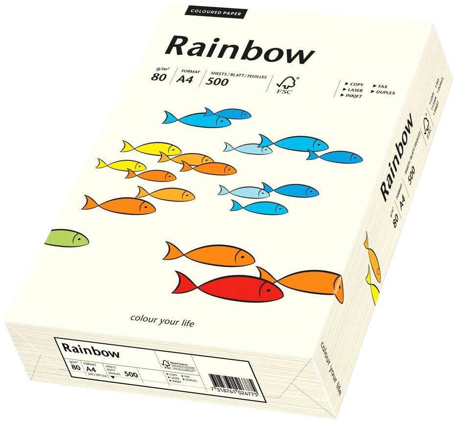 Papyrus Rainbow Kopierpapier matt weiss – A4, 80 g/m², 500 Blatt