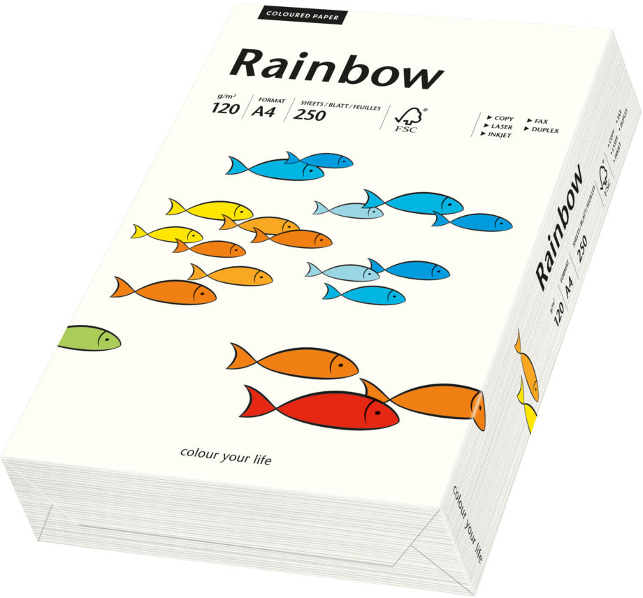 Rainbow Kopierpapier Naturweiss – A4, 120 g/m², 250 Blatt
