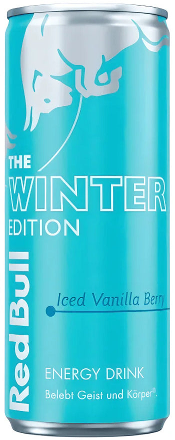 Red Bull Energy Drink Ice Edition, Brombeere & Vanille – 24 × 2,5 dl