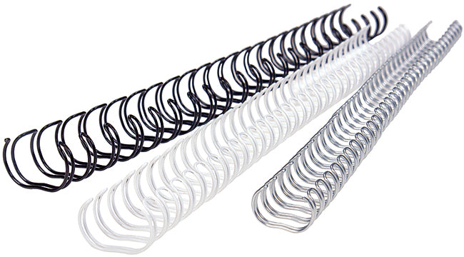 Renz Drahtbinderücken – A5 – 3:1 – Ø 14,3 mm, 24 Ringe, Weiss – 50 Stk.