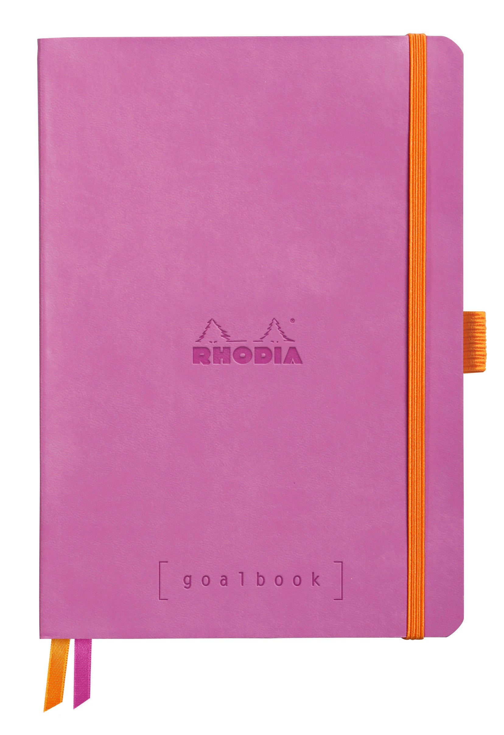 Rhodia Goalbook Notizbuch – A5 – punktiert – 240 Seiten – Softcover, Gummiband, Stiftschlaufe – lila